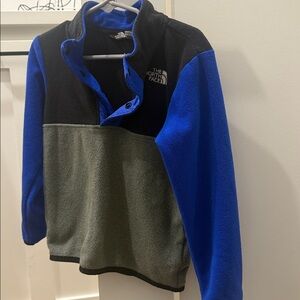 The North Face Blue and Gray Fleece Jacket